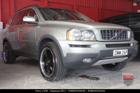 20x8.5 20x9.5 Simmons FR-1 Gloss Black on VOLVO XC90