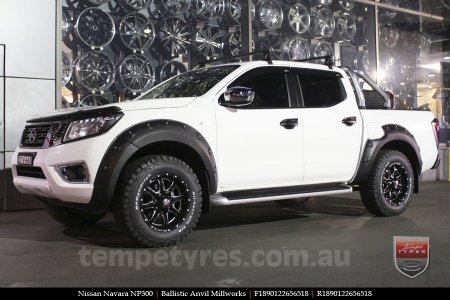 18x9.0 Ballistic Anvil Millworks on NISSAN NAVARA NP300