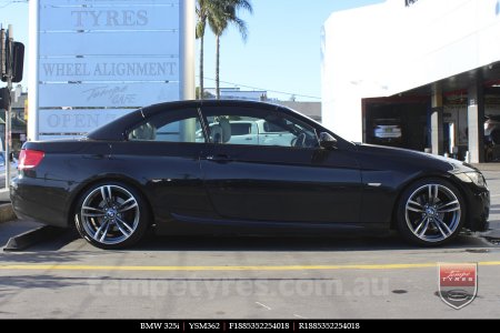 18x8.5 YSM362 on BMW 3 SERIES