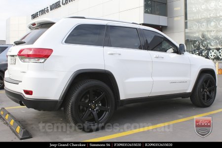 20x9.0 Simmons S6 Matte Black NCT on JEEP GRAND CHEROKEE