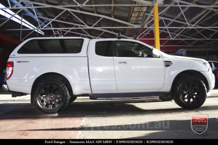 20x9.0 Simmons MAX X09 MBW on FORD RANGER