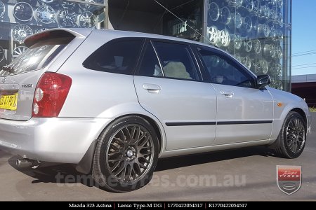 17x7.0 Lenso Type-M - DG on MAZDA 323