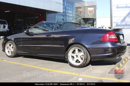 17x8.5 17x9.5 Simmons FR-1 Silver on MERCEDES CLK-Class