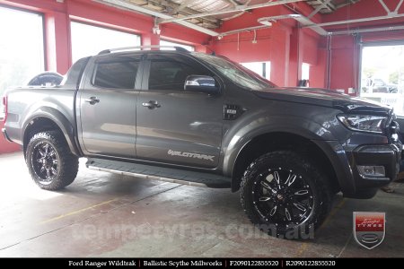 20x9.0 Ballistic Scythe Millworks on FORD RANGER WILDTRAK