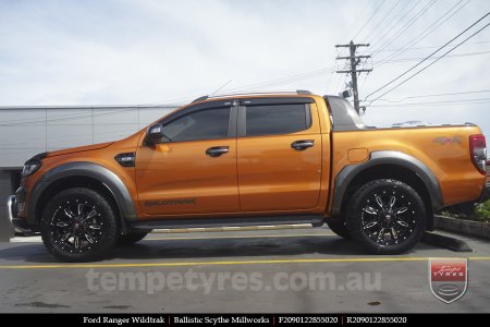 20x9.0 Ballistic Scythe Millworks on FORD RANGER WILDTRAK