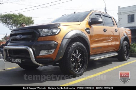 20x9.0 Ballistic Scythe Millworks on FORD RANGER WILDTRAK