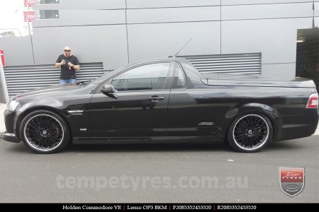 20x8.5 20x9.5 Lenso OP3 BKM on HOLDEN COMMODORE VE