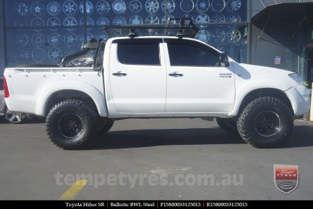 15x8.0 Ballistic BWL Steel on TOYOTA HILUX