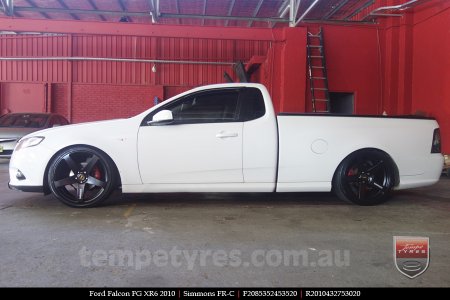 20x8.5 20x10 Simmons FR-C Full Satin Black on FORD FALCON