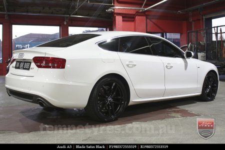 19x8.0 Blade Satin Black on AUDI A5