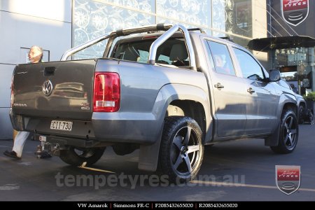 20x8.5 20x10 Simmons FR-C Black Tint NCT on VW AMAROK