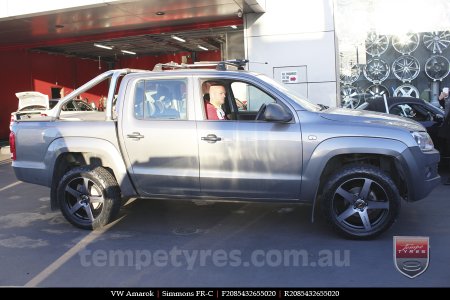 20x8.5 20x10 Simmons FR-C Black Tint NCT on VW AMAROK