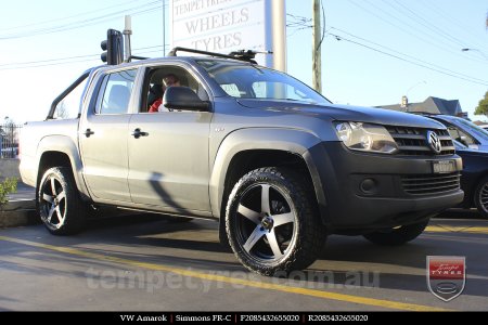 20x8.5 20x10 Simmons FR-C Black Tint NCT on VW AMAROK