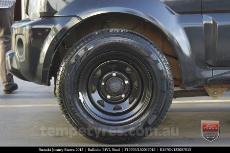 15x7.0 Ballistic BWL Steel on SUZUKI JIMMY SIERRA