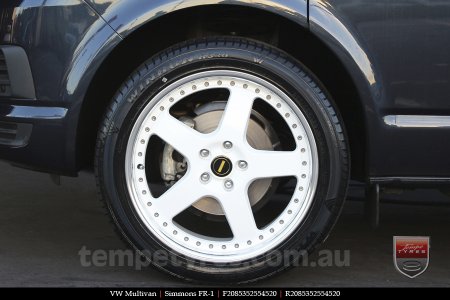 20x8.5 20x9.5 Simmons FR-1 White on VW MULTIVAN