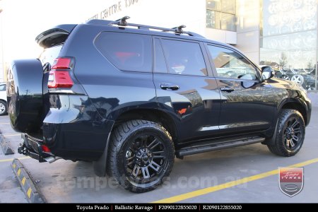 20x9.0 Ballistic Ravage Flat Black on TOYOTA PRADO