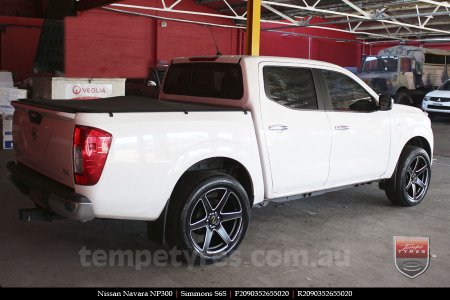 20x9.0 Simmons S6S Matte Black on NISSAN NAVARA NP300