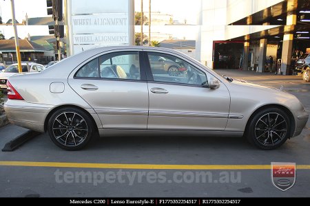 17x7.5 Lenso Eurostyle E ESE on MERCEDES C-Class