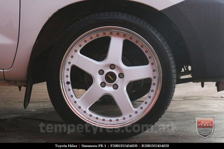 20x8.5 20x9.5 Simmons FR-1 White on TOYOTA HILUX