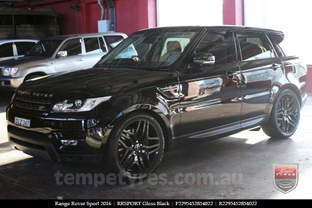 22x9.5 RRSPORT Gloss Black on RANGE ROVER SPORT