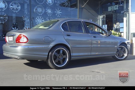 17x8.5 Simmons FR-1 Hyper Dark on JAGUAR X-TYPE