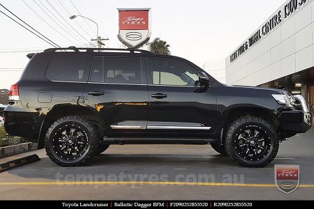 20x9.0 Ballistic Dagger BFM on TOYOTA LANDCRUISER