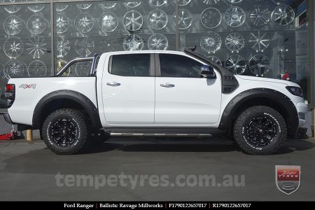 17x9.0 Ballistic Ravage Millworks on FORD RANGER