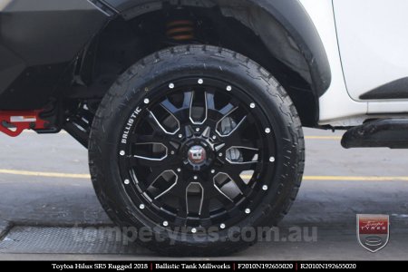20x10 Ballistic Tank Millworks on TOYOTA HILUX SR5 RUGGED