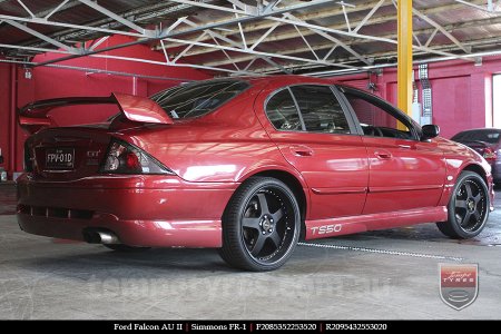 20x8.5 20x9.5 Simmons FR-1 Satin Black on FORD FALCON