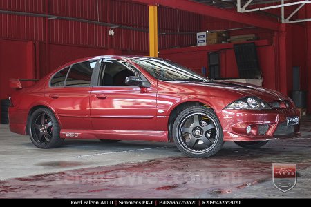 20x8.5 20x9.5 Simmons FR-1 Satin Black on FORD FALCON