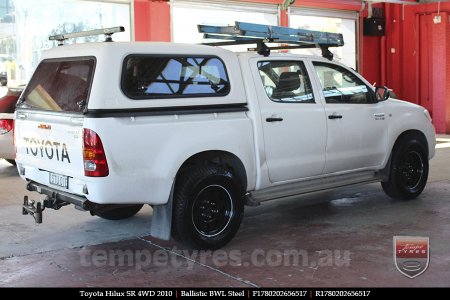 17x8.0 Ballistic BWL Steel on TOYOTA HILUX