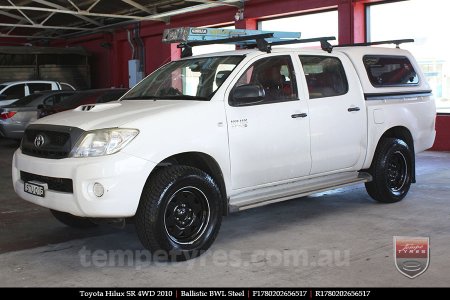 17x8.0 Ballistic BWL Steel on TOYOTA HILUX