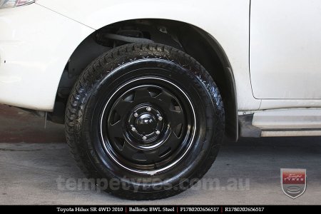 17x8.0 Ballistic BWL Steel on TOYOTA HILUX