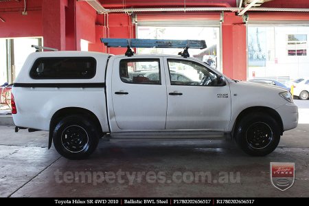 17x8.0 Ballistic BWL Steel on TOYOTA HILUX