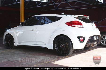 18x8.5 Lenso Spec F MB on HYUNDAI VELOSTER