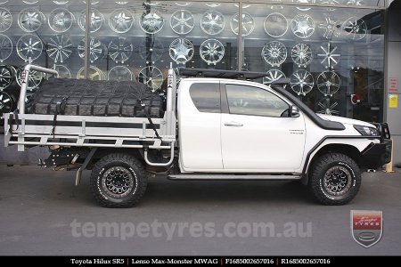 16x8.5 Lenso Max-Monster MWAG on TOYOTA HILUX SR5