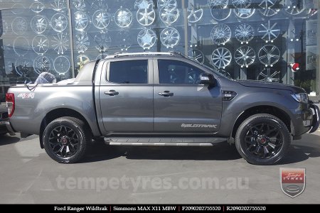 20x9.0 Simmons MAX X11 MBW on FORD RANGER WILDTRAK