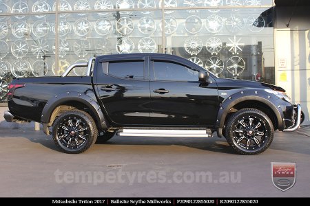 20x9.0 Ballistic Scythe Millworks on MITSUBISHI TRITON