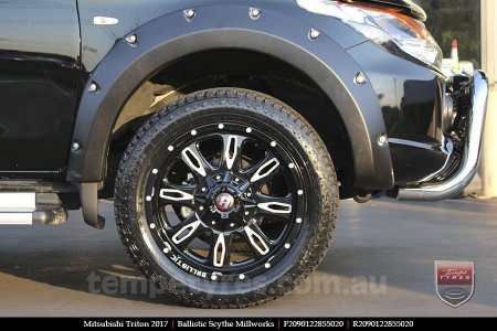 20x9.0 Ballistic Scythe Millworks on MITSUBISHI TRITON