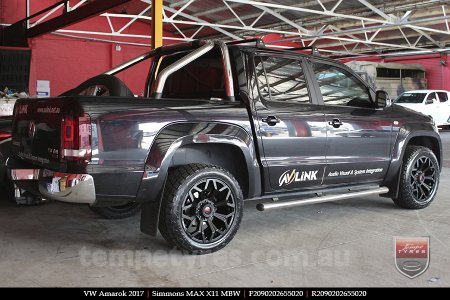 20x9.0 Simmons MAX X11 MBW on VW AMAROK