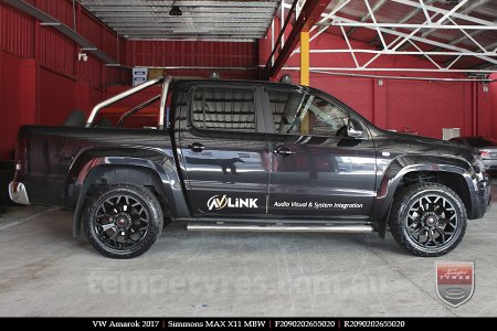 20x9.0 Simmons MAX X11 MBW on VW AMAROK