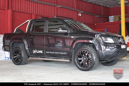 20x9.0 Simmons MAX X11 MBW on VW AMAROK