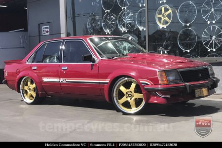 20x8.5 20x9.5 Simmons FR-1 Gold on HOLDEN COMMODORE 