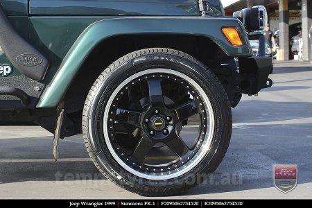 20x8.5 20x9.5 Simmons FR-1 Gloss Black on JEEP WRANGLER