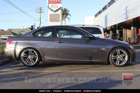 18x8.5 YSM362 on BMW 3 SERIES