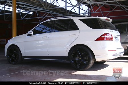 22x9.5 Simmons FR-C Full Satin Black NCT on MERCEDES ML-Class