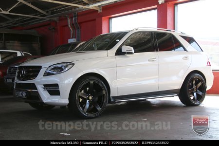 22x9.5 Simmons FR-C Full Satin Black NCT on MERCEDES ML-Class