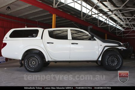 16x8.5 Lenso Max-Monster MBWA on MITSUBISHI TRITON