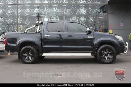 17x8.5 Lenso Z01 Black on TOYOTA HILUX SR5