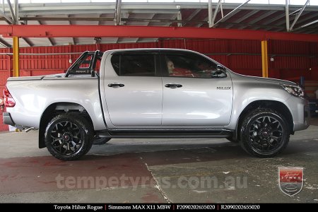 20x9.0 Simmons MAX X11 MBW on TOYOTA HILUX